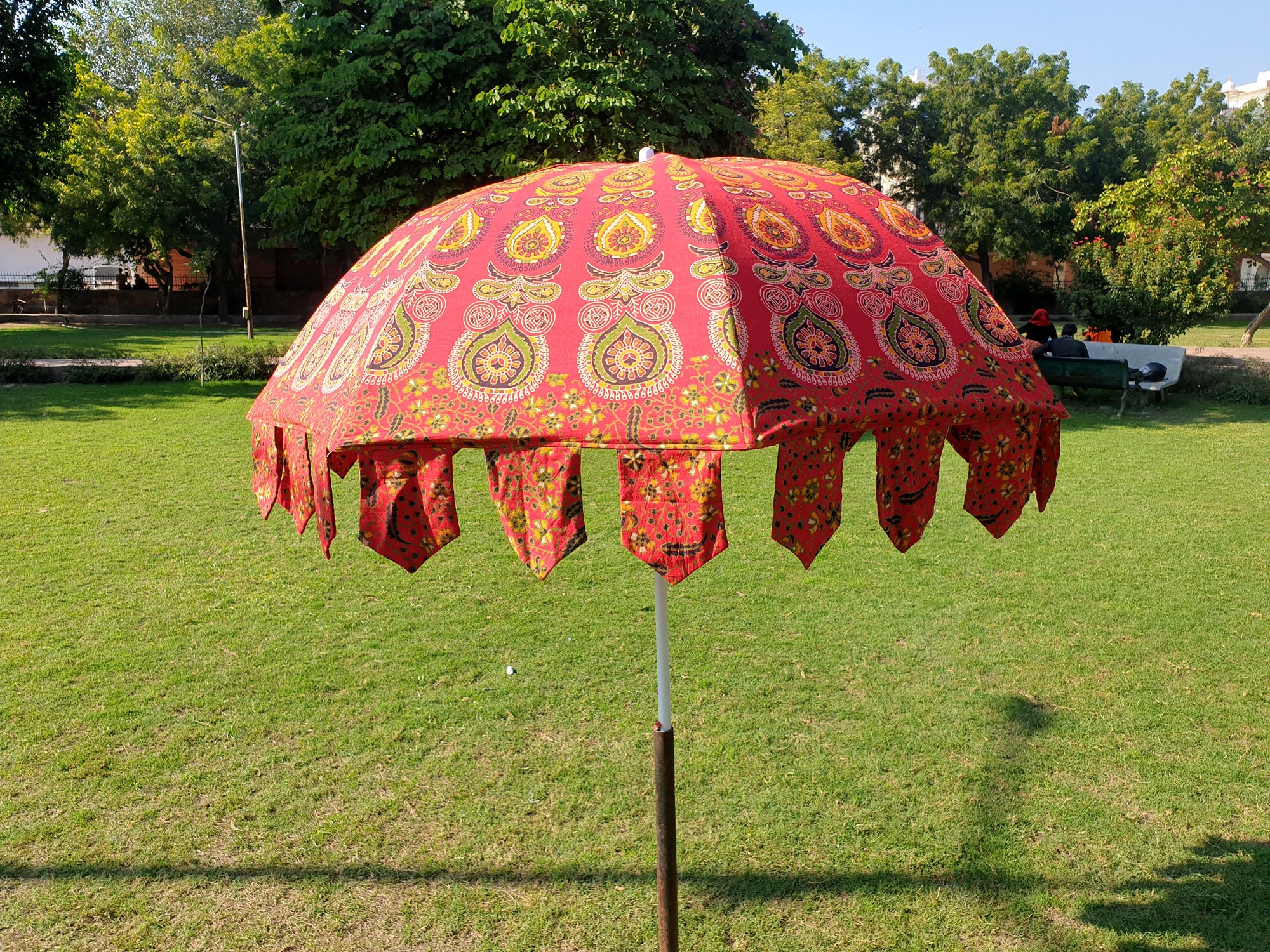 Indian Garden Umbrella Handmade Patio Garden Umbrella Indian Etsy