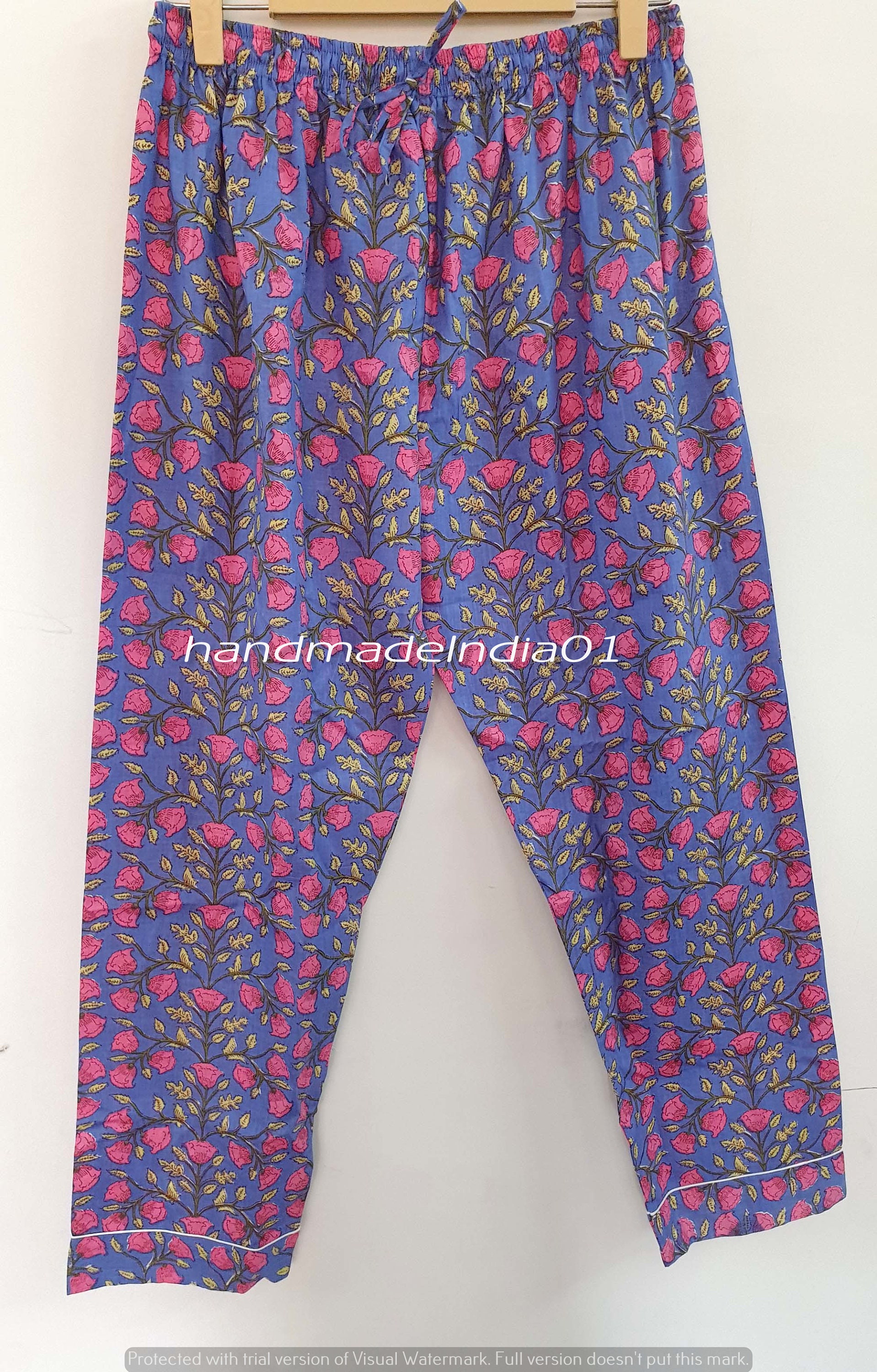 Indian Handmade Kurta Pajamas Set 100 cotton women wear night Etsy