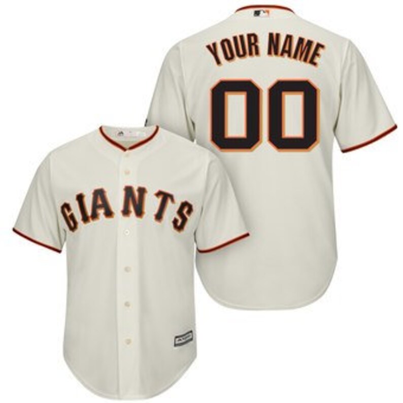Custom Mens /& Youth San Francisco Giants Cool base jersey Creamblackgray 3 color available