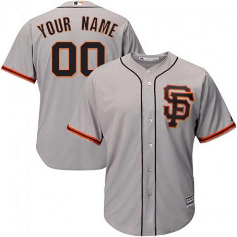 Custom Mens /& Youth San Francisco Giants Cool base jersey Creamblackgray 3 color available