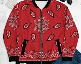 Red Bandana Jacket - Etsy