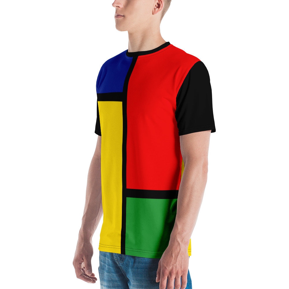 Color Block T Shirt / Old School Rap Fashion / Color Block Etsy