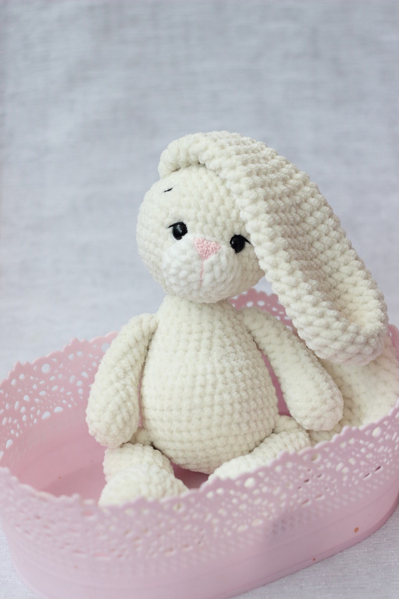 Bunny plush baby toy Stuffed bunny soft toy Baby shower Etsy