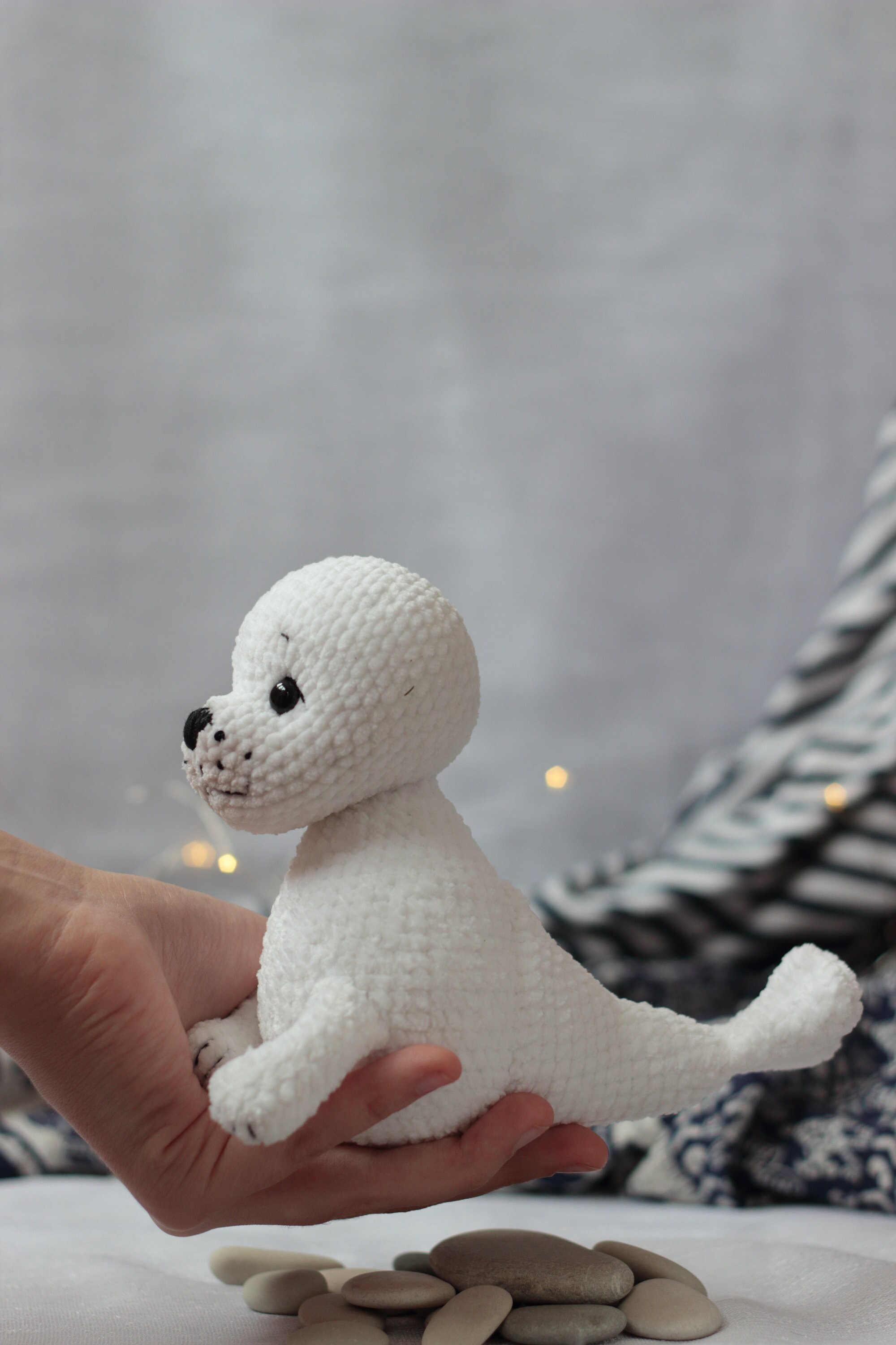 Plush toy Seal stuffed animals Kawaii crochet baby seal Baby Etsy