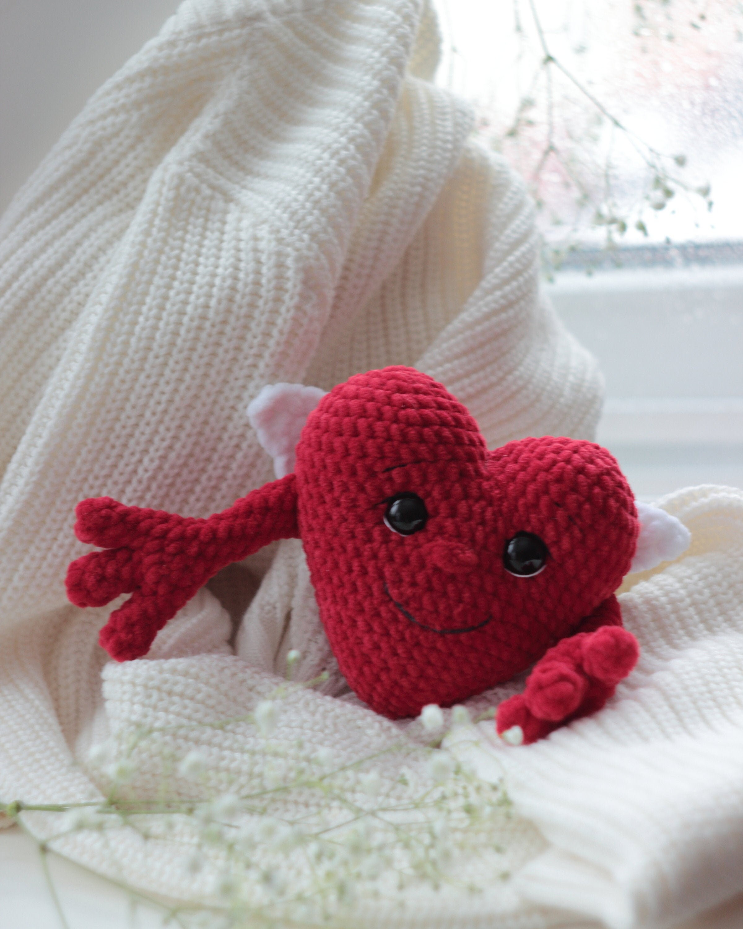 Crochet heart plush PATTERN Heart amigurumi PDF pattern DIY | Etsy