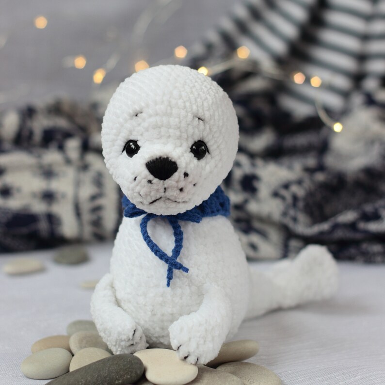 Crochet Seal plush PATTERN White baby Seal amigurumi pattern Etsy