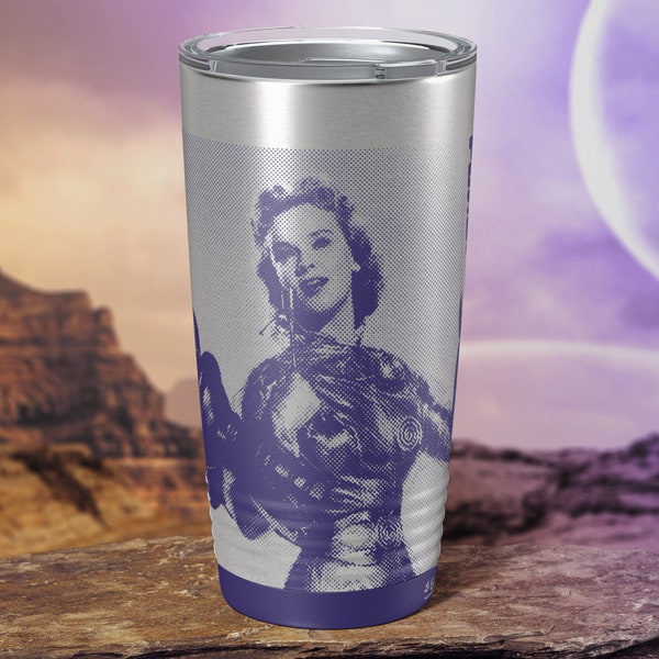 Anne Francis - Forbidden Planet - Laser Etched Insulated Stainless Steel Tumbler