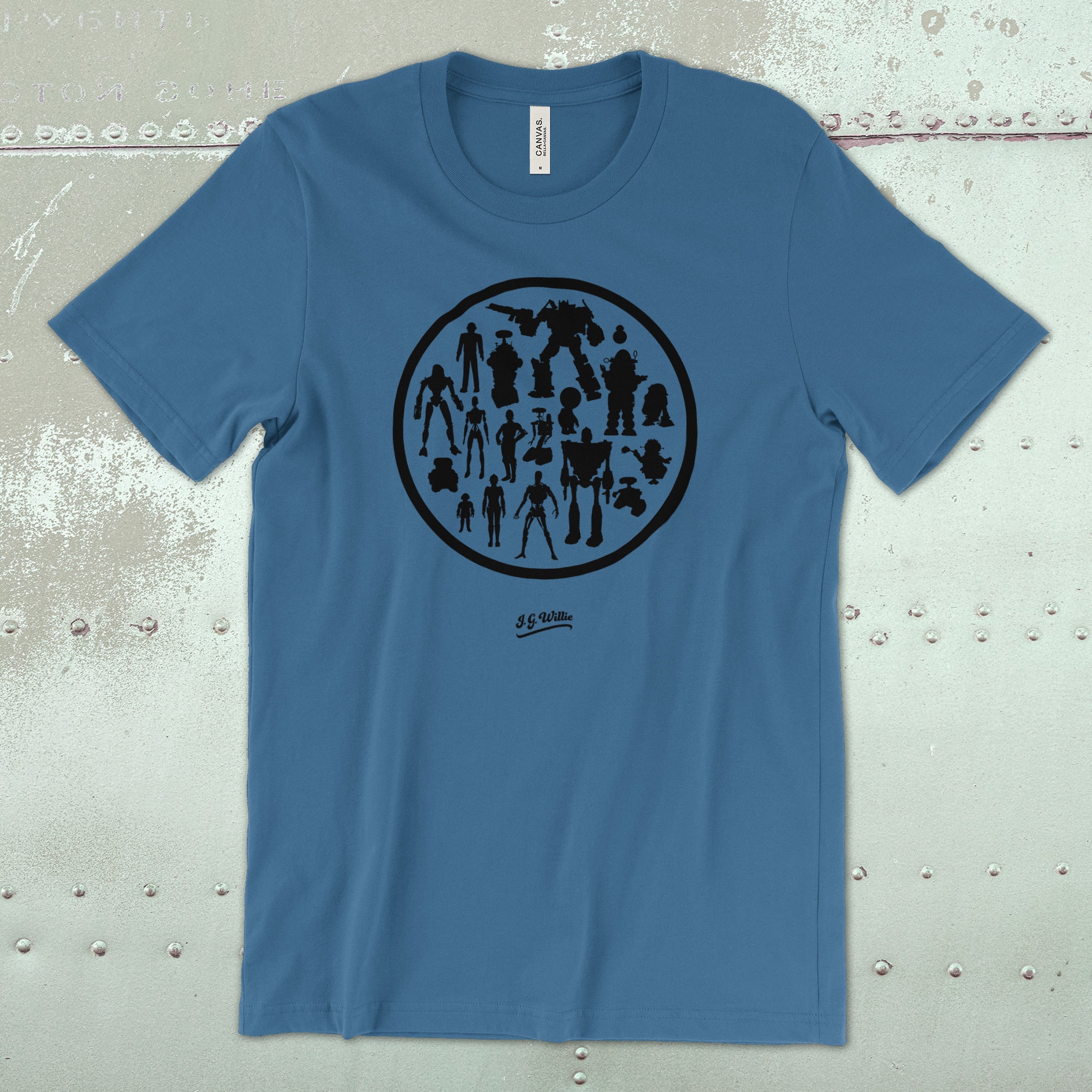 Iconic Robots - Premium Cotton Tee - Etsy