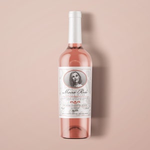 Moira Rosé Fruit Wine Adhesive Label