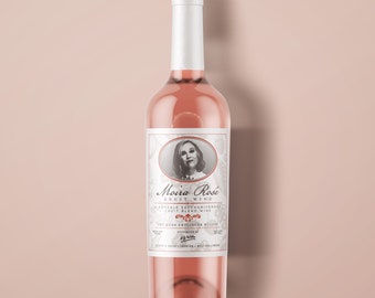 Moira Rosé Fruit Wine Adhesive Label