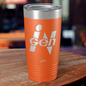 inGEN logo - Laser Etched Insulated Stainless Steel Tumbler - 12 Colors & 3 Sizes Available