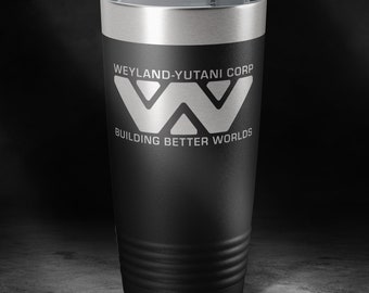 Weyland Yutani Aliens - Laser Etched Insulated Stainless Steel Tumbler - 12 Colors & 3 Sizes Available