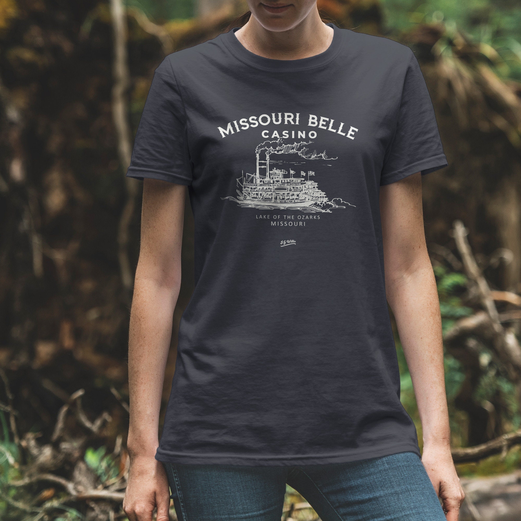 Ozark Missouri Belle Casino Unisex Premium Cotton Tee Etsy