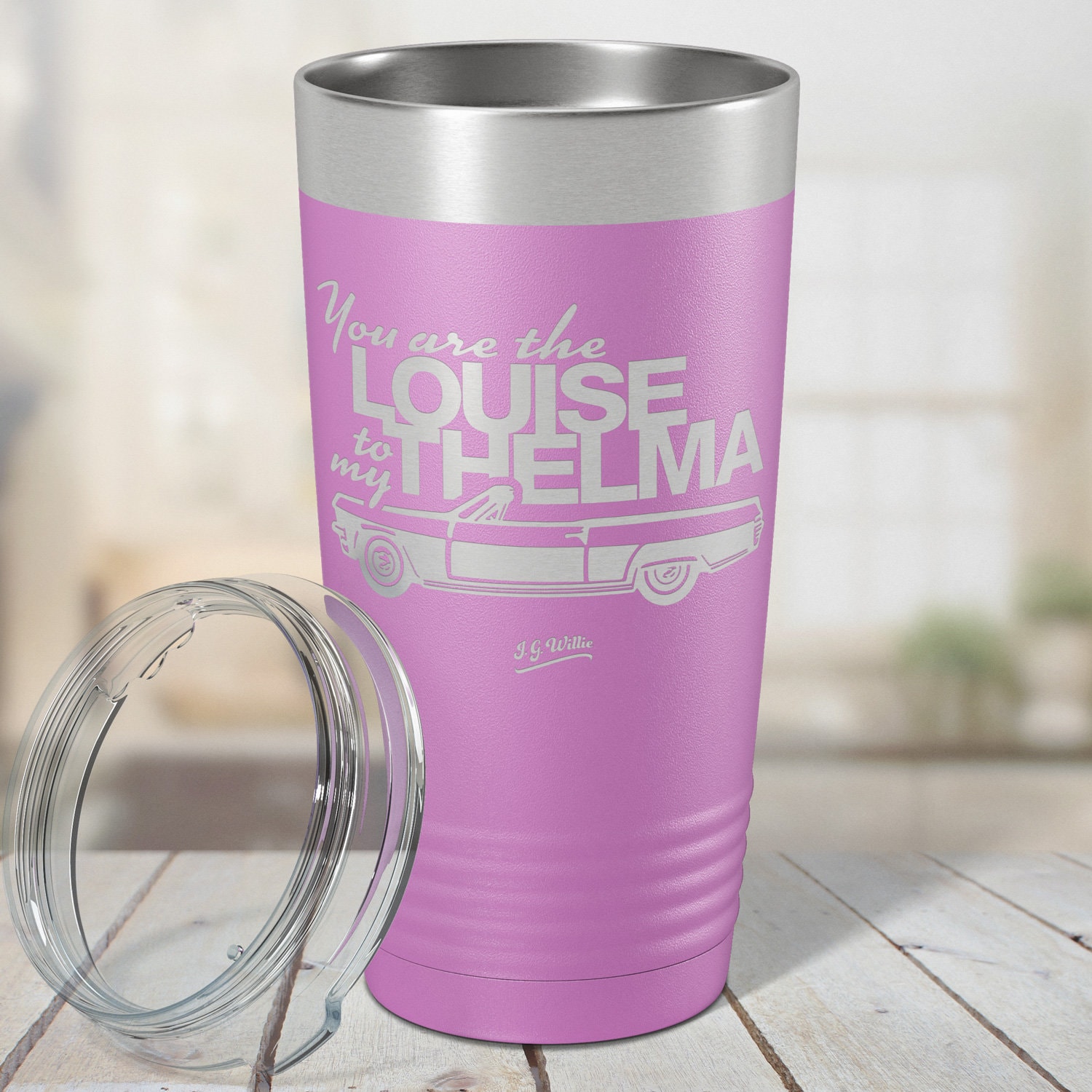 20 Oz. Piper Lou Navy  You are the Louise to my Thelma, Stainless Steel Insulated Tumbler with Lid 
