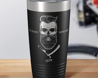 Til Death Do We Part - Ounce Laser Etched Insulated Stainless Steel Tumbler - 12 Colors & 3 Sizes Available