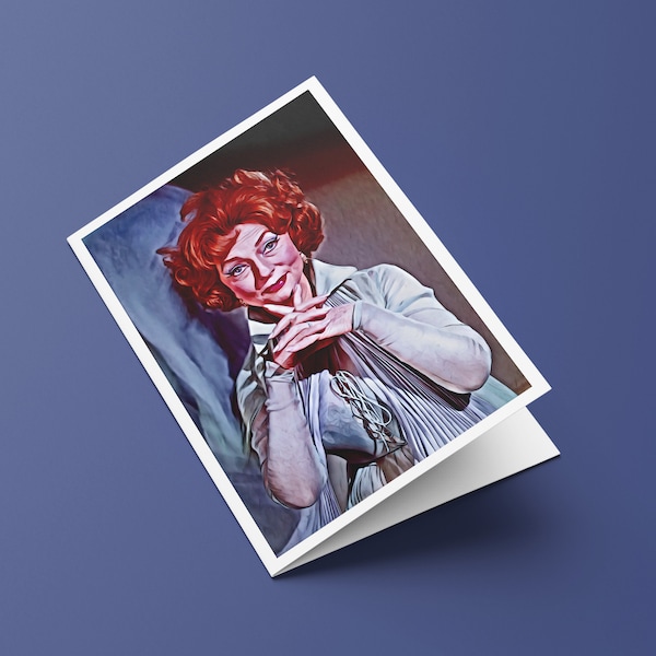 Classic Bewitched TV - Endora (Agnes Moorehead) Quoate - Custom Designed Halloween Greeting Card