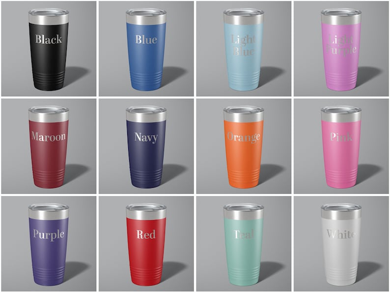 David Rose Designer Sweaters and Shirts Laser Etched Insulated Stainless Steel Tumbler 12 Colors Available image 2