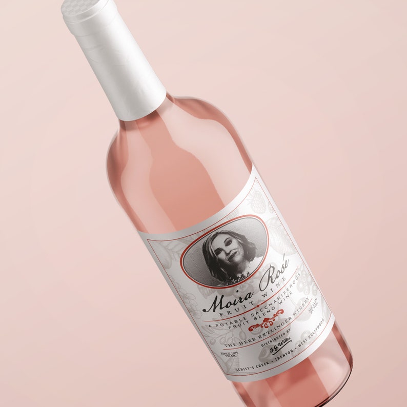 Moira Rosé Fruit Wine Adhesive Label Etsy
