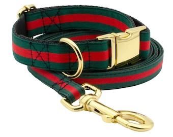 Gucci dog collar and leash