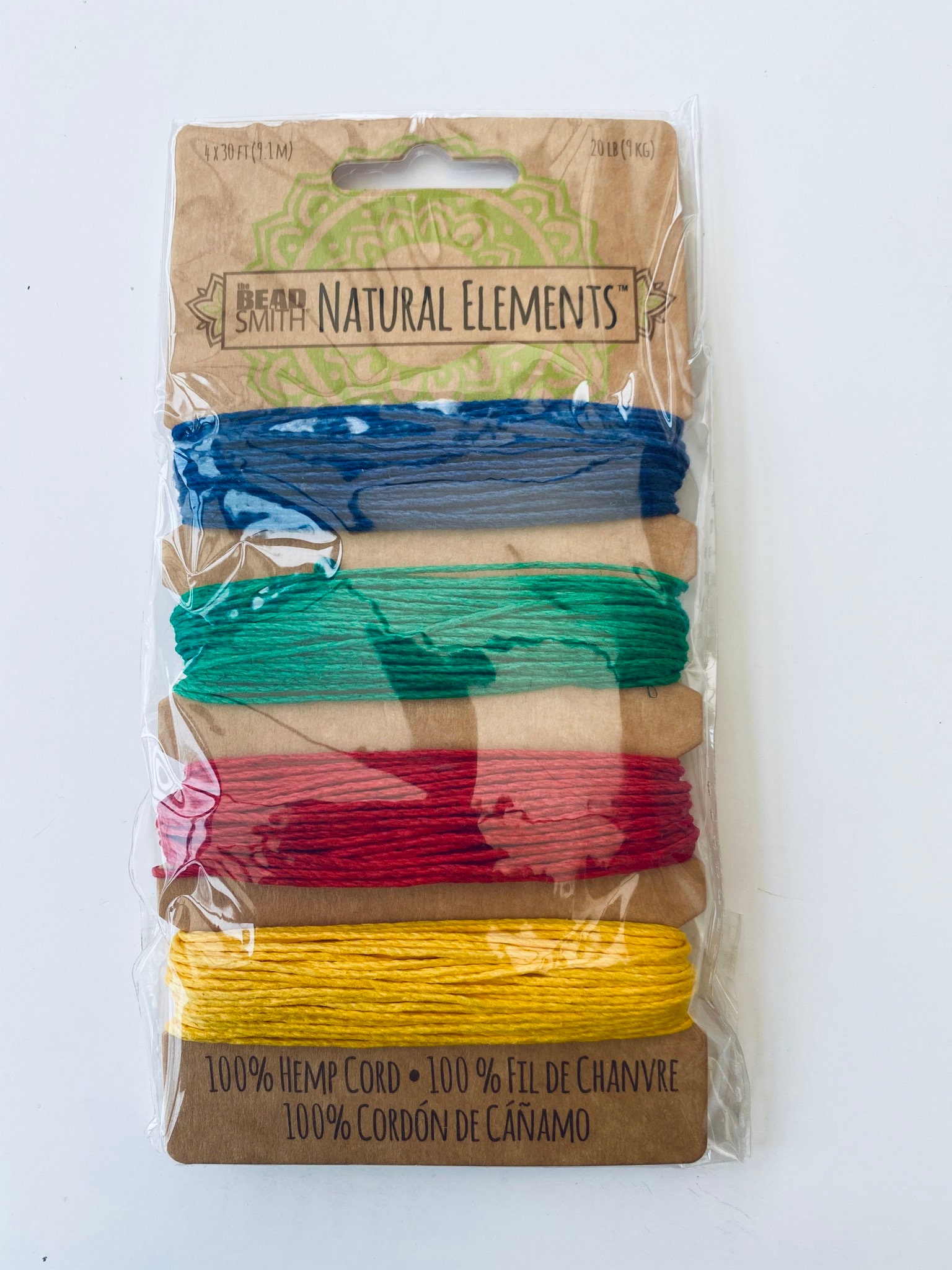 Beadsmith® Hemp Cord 4 Colour Choose the colour 20lb/1.0 Etsy