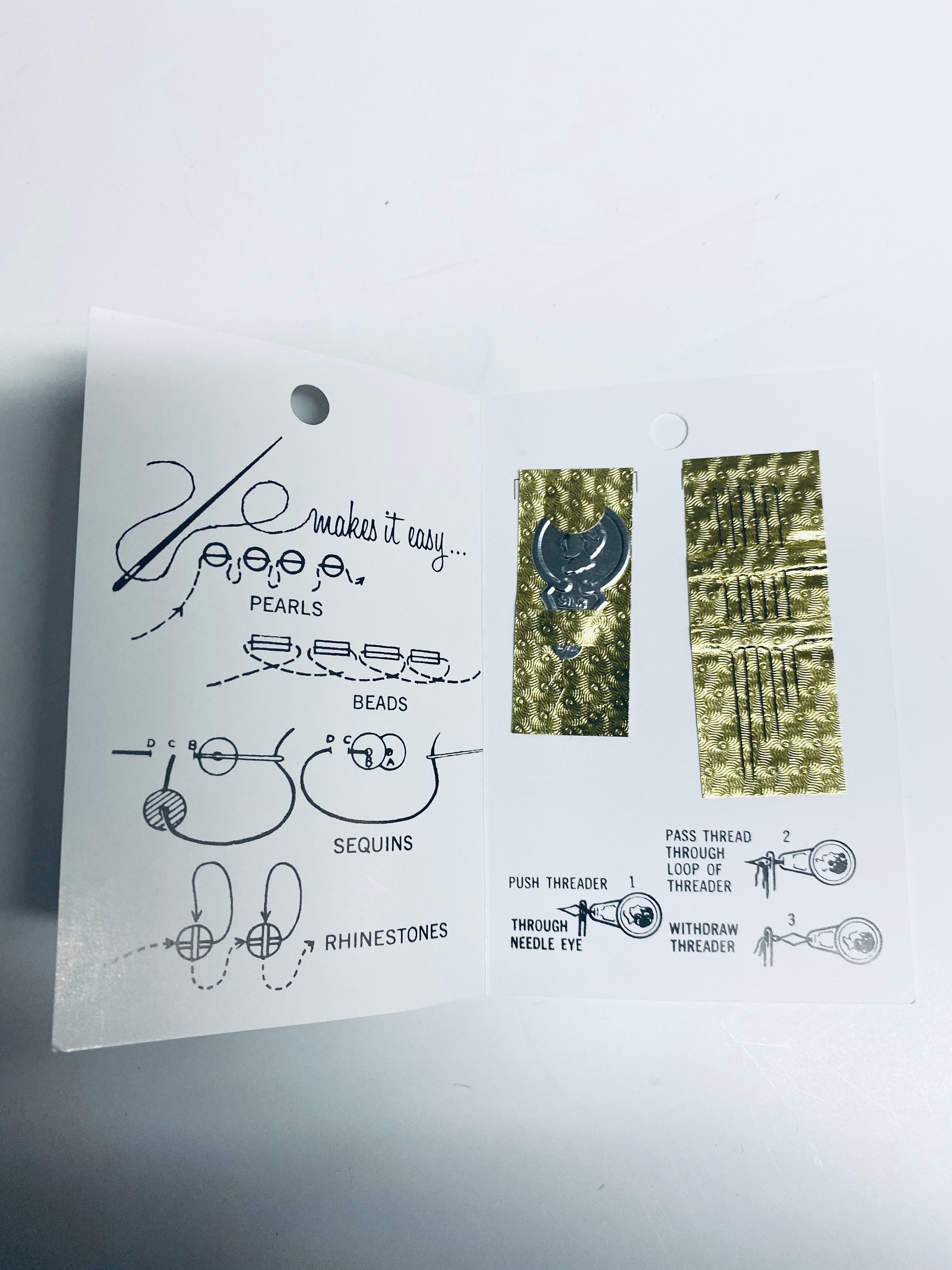 Miyuki Extra Fine Beading Needles With Threader Beads Pearls Etsy