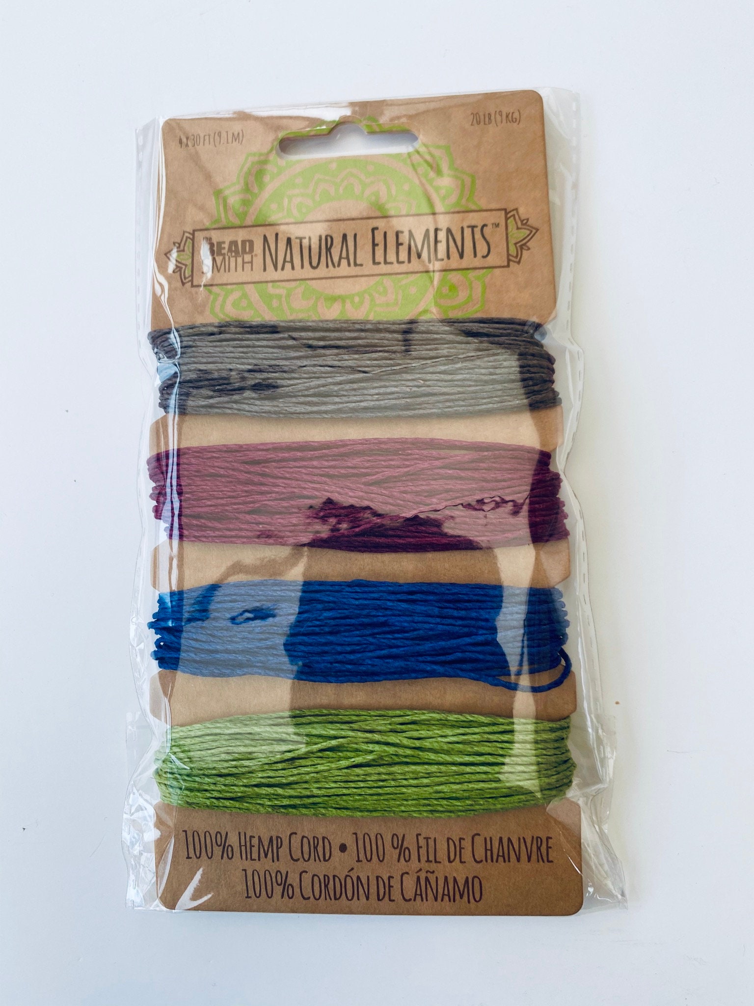 Beadsmith® Hemp Cord 4 Colour Choose the colour 20lb/1.0 Etsy