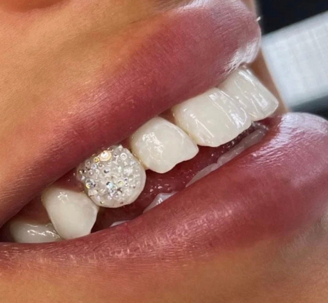 1440pcs Tooth Gems Preciosa® Crystal Pixie Dust AB Crystal Lead