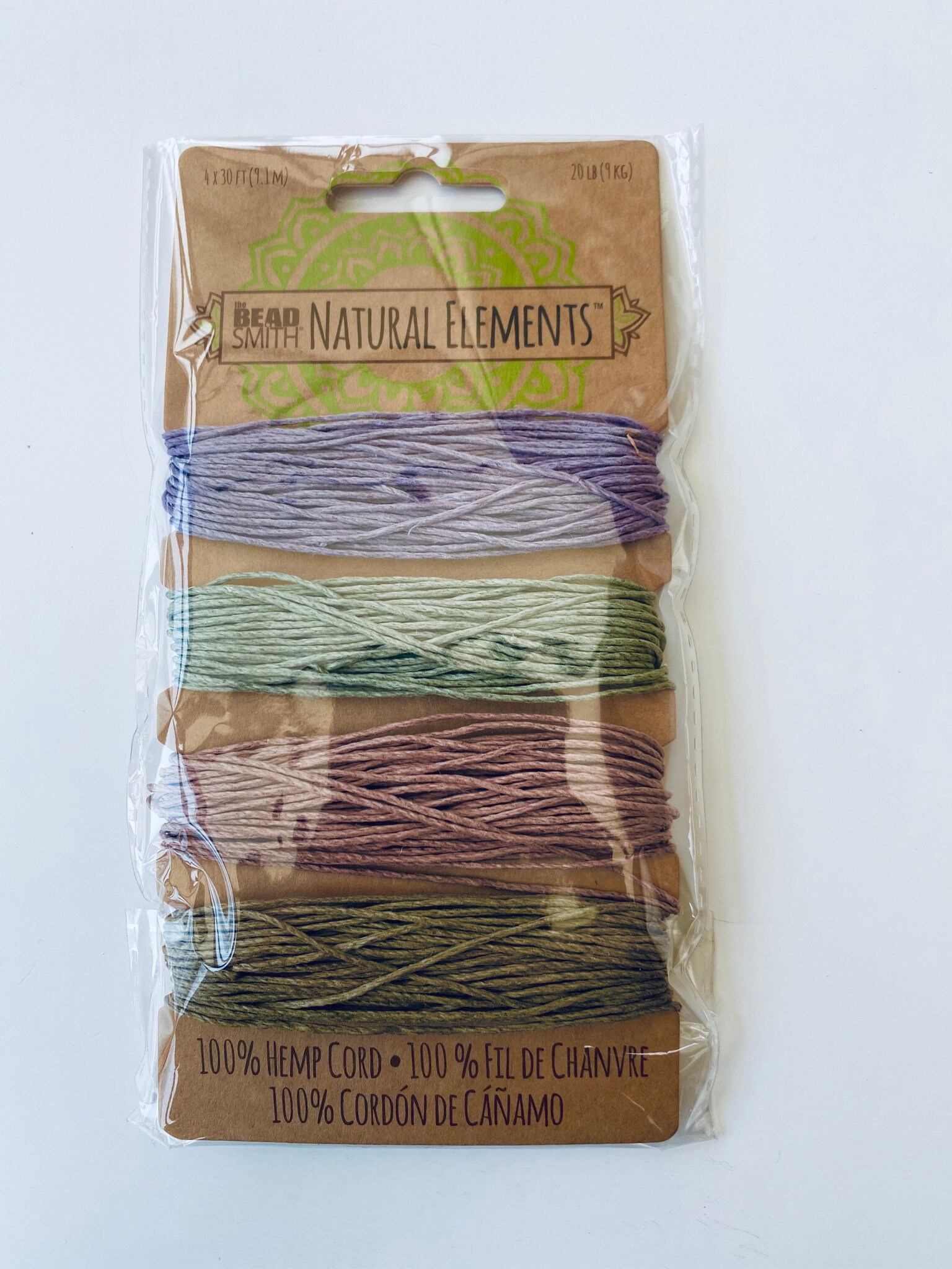 Beadsmith® Hemp Cord 4 Colour Choose the colour 20lb/1.0 Etsy