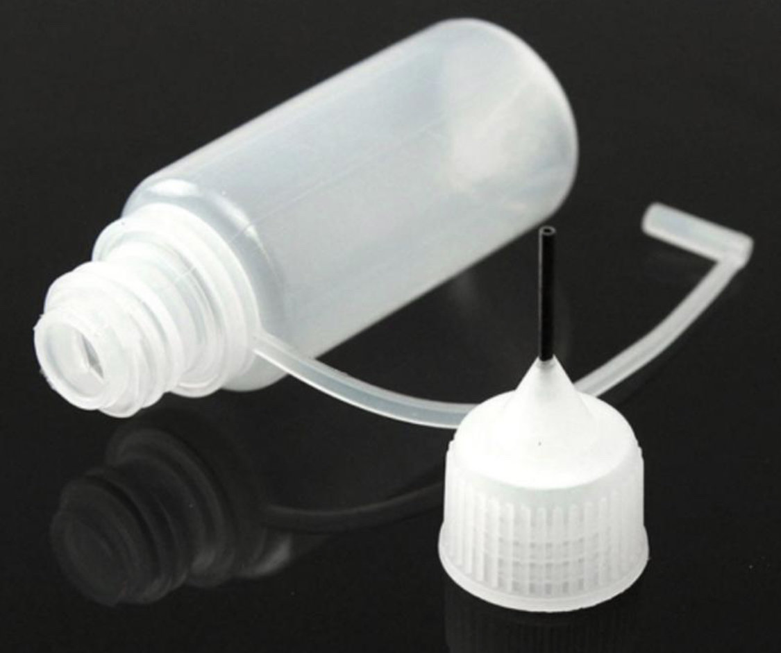 10pcs Fine Tip Glue Bottles Applicator Bottle for DIY Crafts Paper Quilling Blue, Size: 8 cm