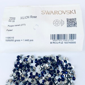50pcs Swarovski® Crystal Aurum Stones Ss20 Rhinestones Flatback