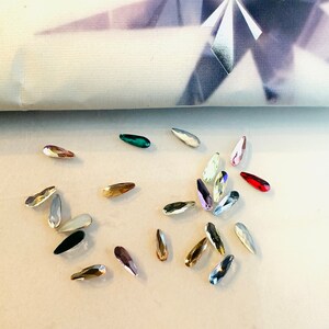 10pcs Tooth Gems Preciosa® Lead Free Golden Shadow Heart Non Hotfix Designs  Foiled 3mm Rhinestones Flatbacks 
