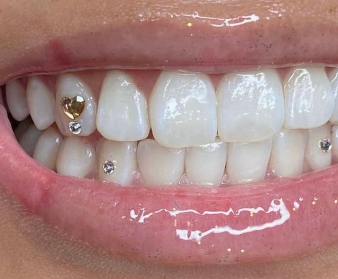 50 Piece Star Teeth Gems, Preciosa® Crystals, Lead Free Tooth Gems 