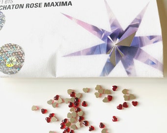1440pcs Tooth Gems Preciosa® Crystal Pixie Dust AB Crystal Lead-free Gems  Nonhotfix Designs Foiled Rhinestones 