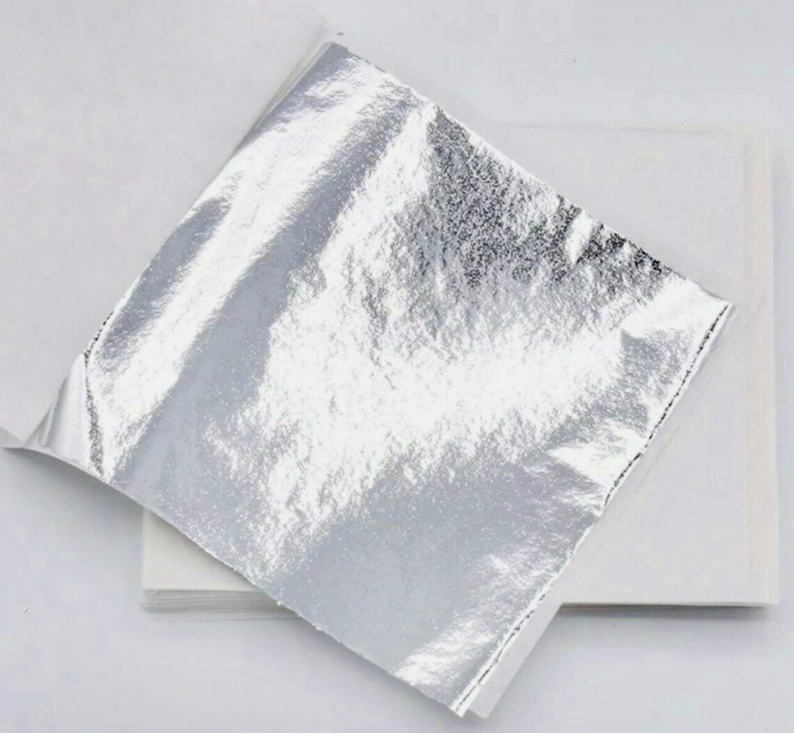 20pcs Hoja de plata 88.5cm hojas Genuinas Gilding Arts & Etsy España