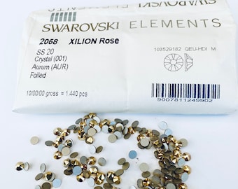 50pcs Swarovski® Crystal Aurum Stones Ss20 Rhinestones Flatback