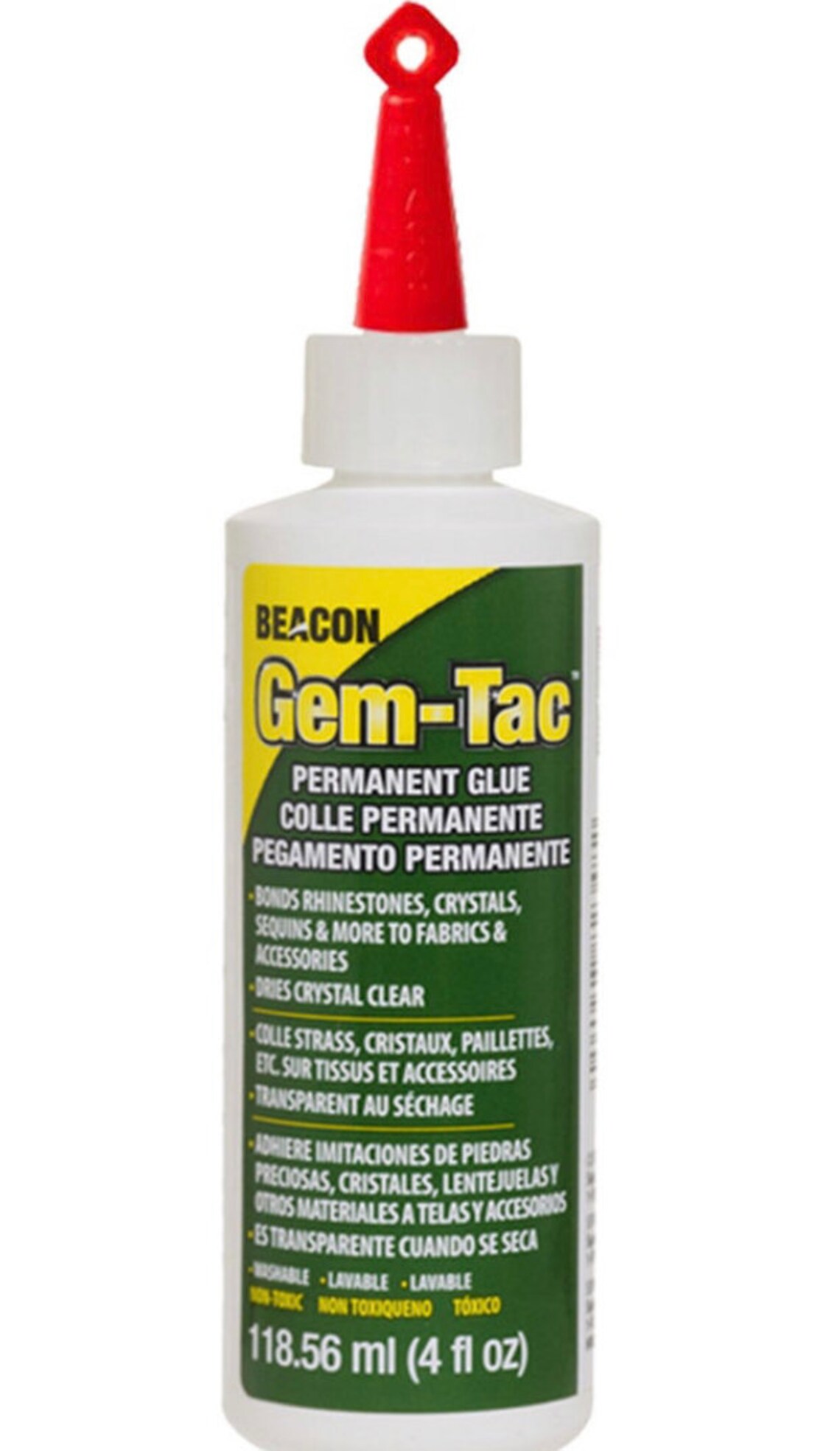 GemTac Glue 4oz bottle Made for fabric Ideal for gluing Etsy
