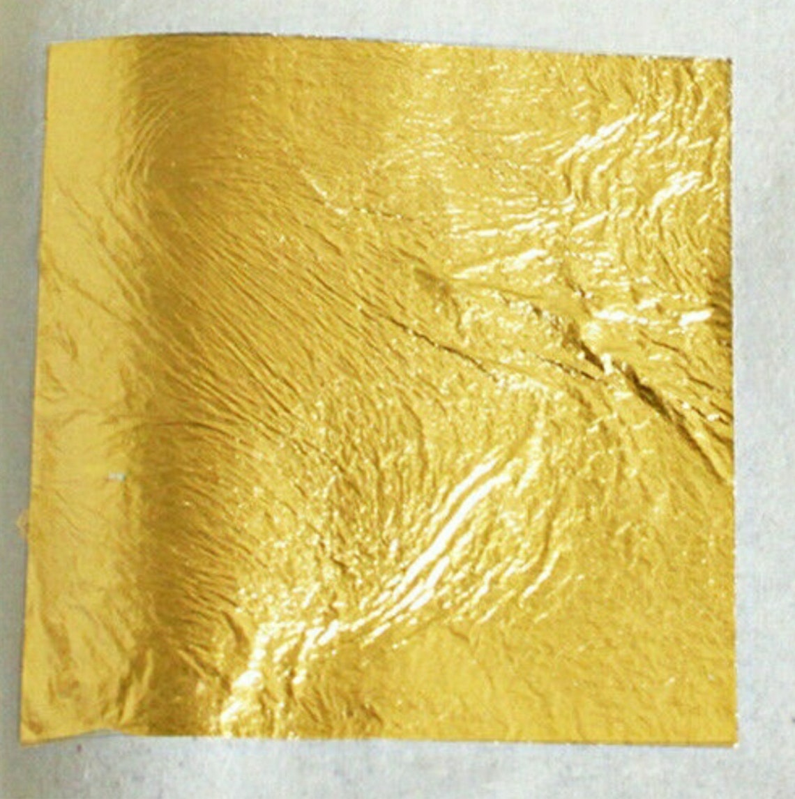 5pc Edible Gold Leaf Sheets 4.33cm x 4.33cm 24 Carat Decor Etsy