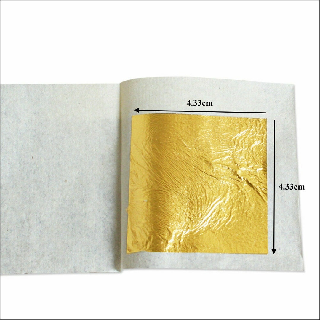 5pc Edible Gold Leaf Sheets 4.33cm X 4.33cm 24 Carat Decor - Etsy