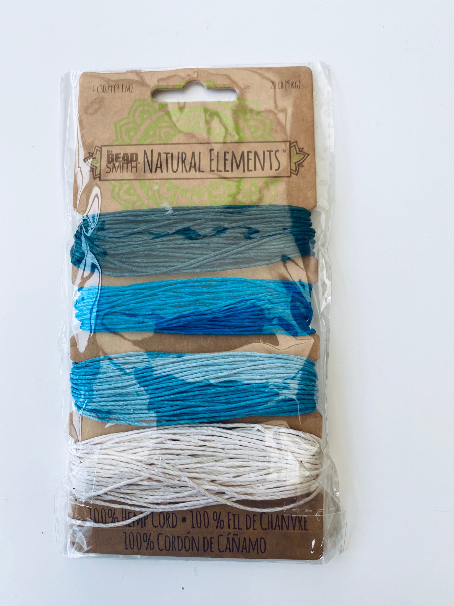 Beadsmith® Hemp Cord 4 Colour Choose the colour 20lb/1.0 Etsy
