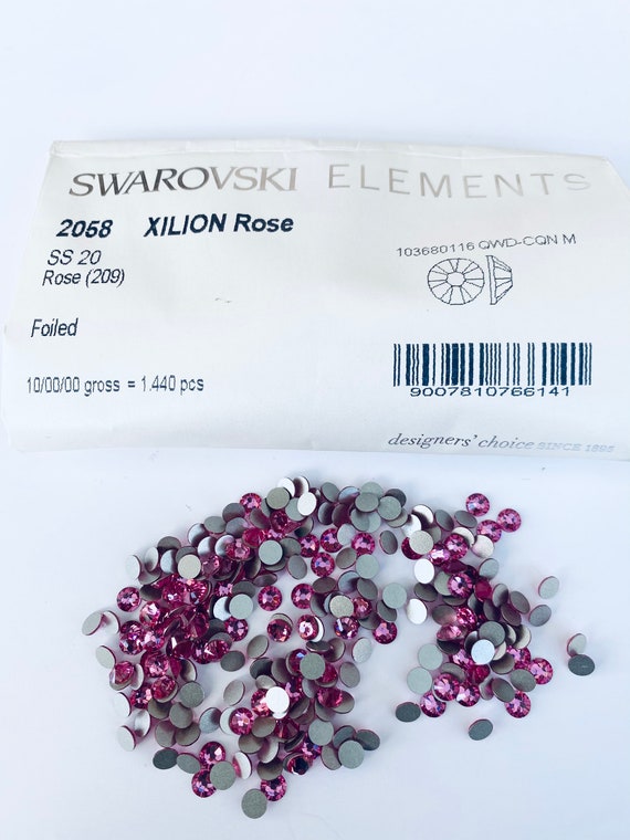 50pcs Swarovski Rose Stones Ss20 Rhinestones Flatback 5mm Non Hotfix -   Denmark