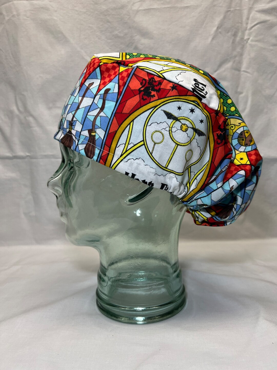 Scrub Cap With Elastic Harry Potter Etsy