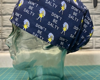 Scrub Cap with Elastic - Don’t Be Salty