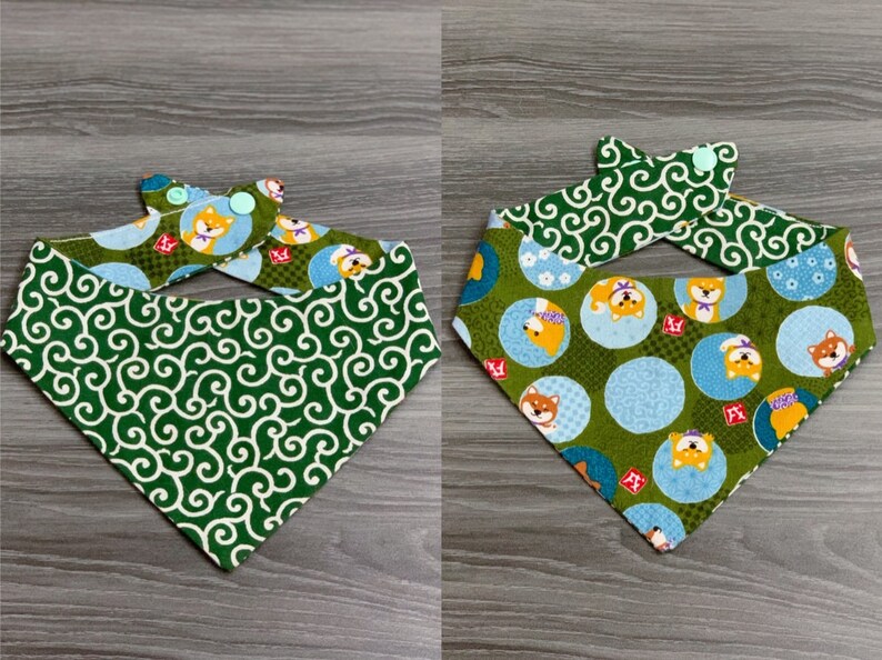 Karakusa Shiba Two-Sided Reversible Bandana