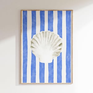 Sea Shell Printable Wall Art | Sea Shell Wall Print | Trendy Decor | Digital Downloadable Wall Art| Nursery Decor | Printable Art| L130