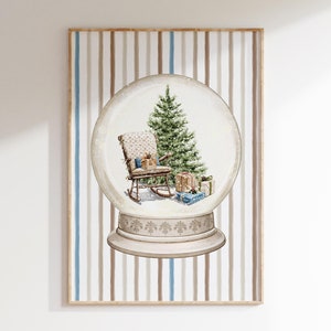 Christmas With Grandma Wall Print| Christmas Globe Print| Festive Print | Christmas Wall Print | Christmas Decor| Printable Art| L176