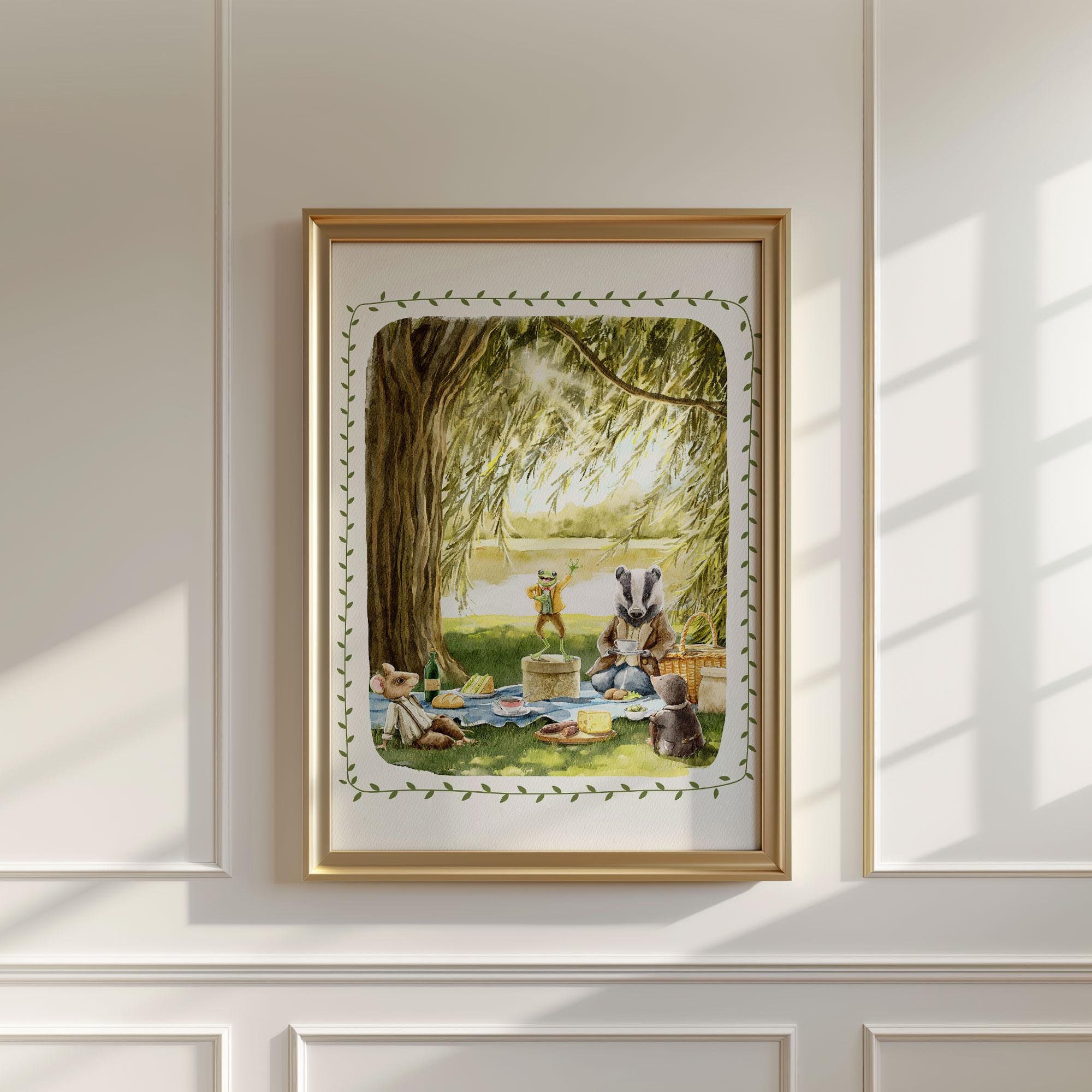 The Wind in the Willows Wall Art | Classic Children Book Illustration ...