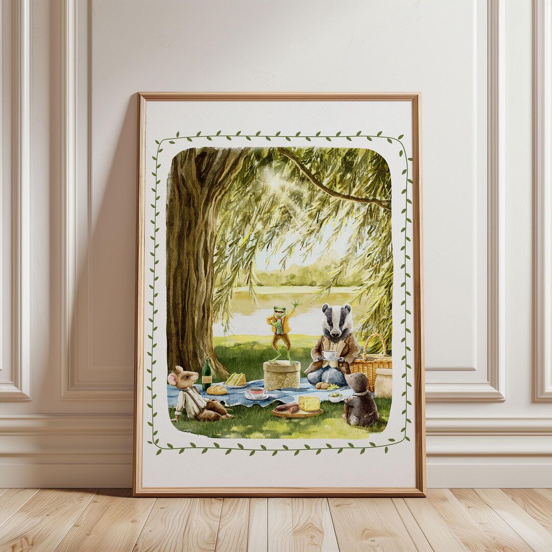 The Wind in the Willows Wall Art | Classic Children Book Illustration ...