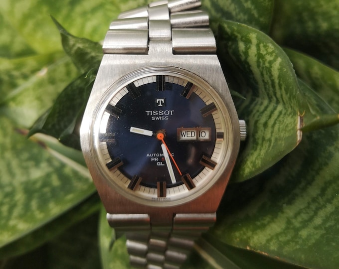 Vintage Tissot PR 516 GL Day Date Watch