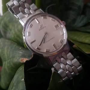 Vintage Enicar Beige face Star Jewels Watch