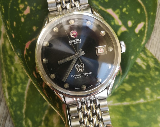 Vintage Rado Green Horse Deluxe Watch